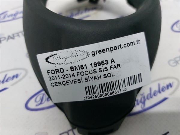 2011-2014 FOCUS SİS FAR ÇERÇEVESİ SİYAH SOL