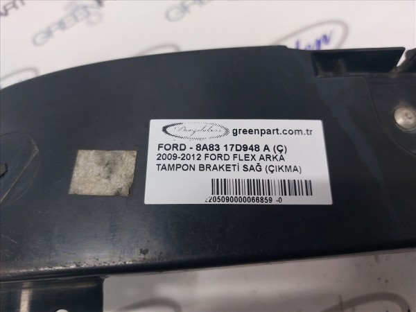 2009-2012 FORD FLEX ARKA TAMPON BRAKETİ SAĞ (ÇIKMA)