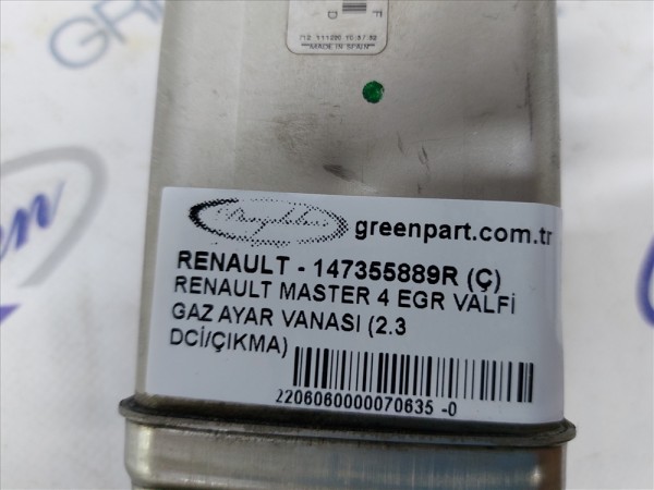 RENAULT MASTER 4 EGR VALFİ GAZ AYAR VANASI (2.3 DCİ/ÇIKMA)