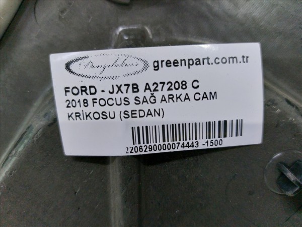 2018 FOCUS SAĞ ARKA CAM KRİKOSU (SEDAN/MOTORSUZ)
