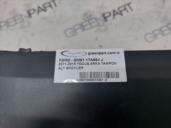2011-2018 FOCUS ARKA TAMPON ALT SPOYLER STW