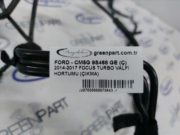2013-2017 FOCUS TURBO VALFİ HORTUMU 1.0 MOTOR (ÇIKMA)(VALF HARİÇ)