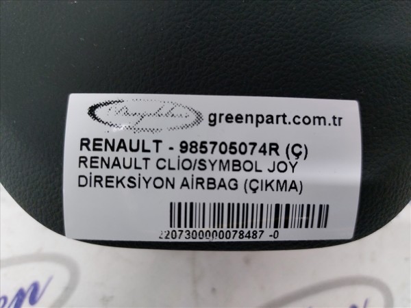 RENAULT CLİO/SYMBOL JOY DİREKSİYON AİRBAG (ÇIKMA)