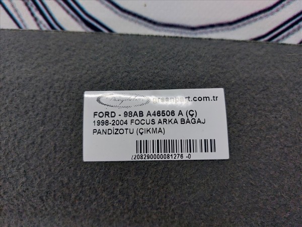 1998-2004 FOCUS ARKA BAGAJ PANDİZOTU (ÇIKMA)
