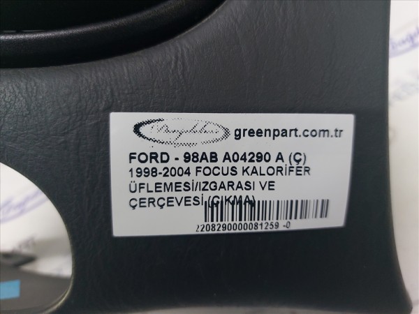 1998-2004 FOCUS KALORİFER ÜFLEMESİ/IZGARASI VE ÇERÇEVESİ (ÇIKMA)