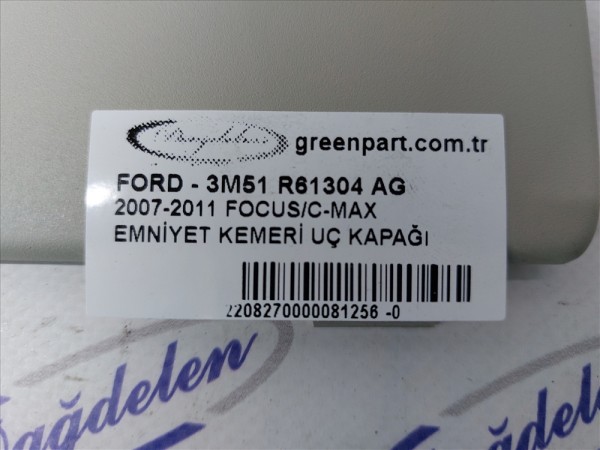 2007-2011 FOCUS/C-MAX EMNİYET KEMERİ UÇ KAPAĞI