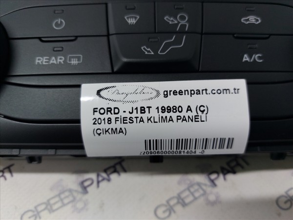 2018 FİESTA KLİMA PANELİ (ÇIKMA)