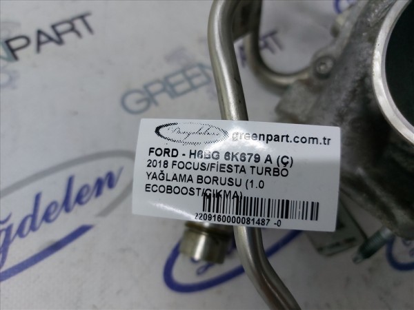 2018 FOCUS/FİESTA TURBO YAĞLAMA BORUSU (1.0 ECOBOOST/ÇIKMA)