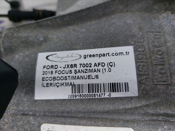 2018 FOCUS ŞANZIMAN (1.0 ECOBOOST/MANUEL/6 İLERİ/ÇIKMA)