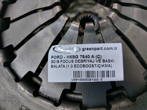2018 FOCUS-FİESTA DEBRİYAJ VE BASKI BALATA (1.0 ECOBOOST/ÇIKMA)