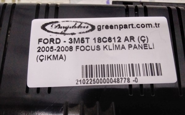 2005-2008 FOCUS KLİMA PANELİ (ÇIKMA)