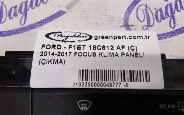 2014-2017 FOCUS KLİMA PANELİ (ÇIKMA)