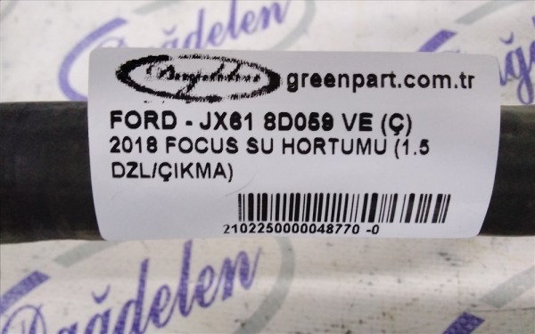 2018 FOCUS SU HORTUMU (1.5 DZL/ÇIKMA)