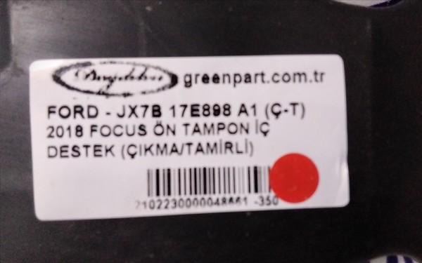 2018 FOCUS ÖN TAMPON İÇ DESTEK (ÇIKMA/TAMİRLİ)
