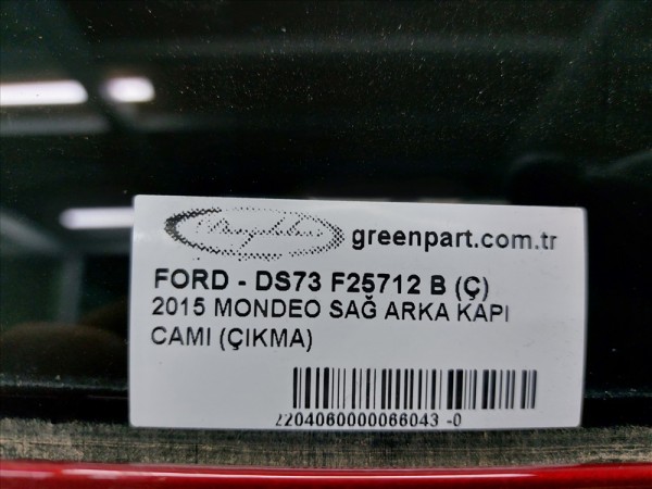 2015 MONDEO SAĞ ARKA KAPI CAMI (ÇIKMA)