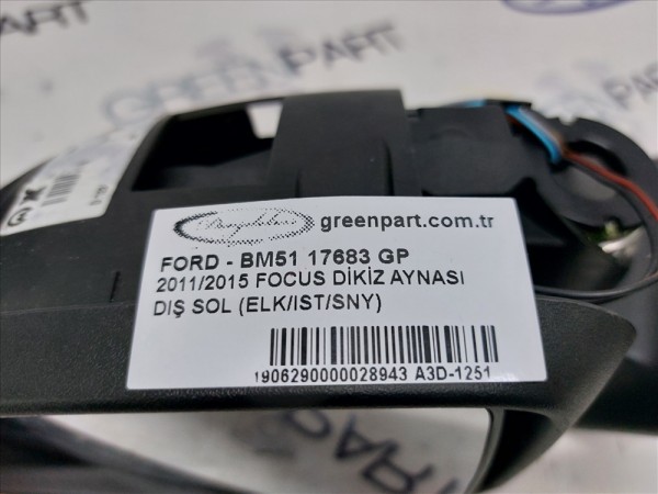 2011/2015 FOCUS DİKİZ AYNASI DIŞ SOL (ELK/IST/SNY)