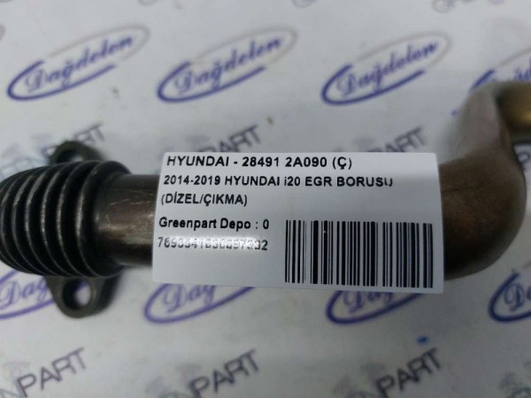 2014-2019 HYUNDAI i20 EGR BORUSU (DİZEL/ÇIKMA)