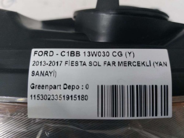 2013-2017 FİESTA SOL FAR MERCEKLİ (YAN SANAYİ)