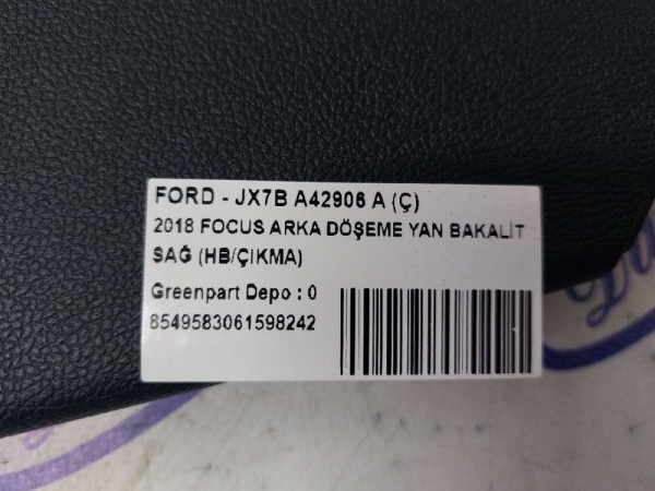 2018 FOCUS ARKA DÖŞEME YAN BAKALİT SAĞ (HB/ÇIKMA)
