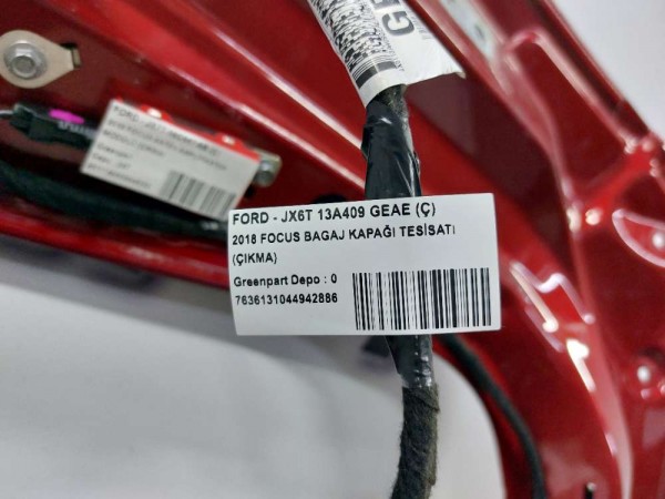 2018 FOCUS BAGAJ KAPAĞI TESİSATI (ÇIKMA)