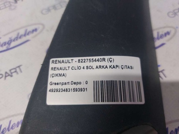 RENAULT CLİO 4 SOL ARKA KAPI ÇITASI (ÇIKMA)