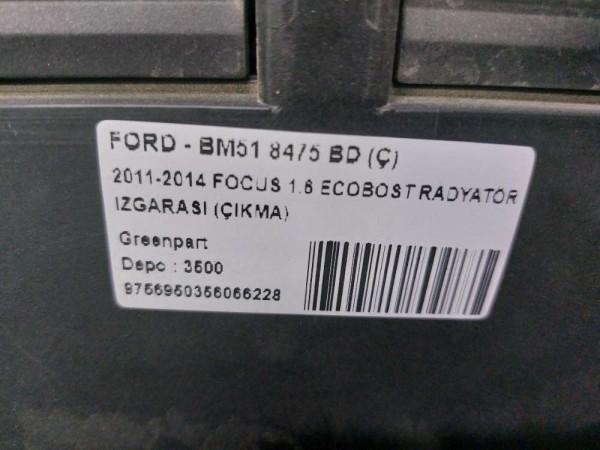 2011-2014 FOCUS 1.6 ECOBOST RADYATÖR IZGARASI (ÇIKMA)