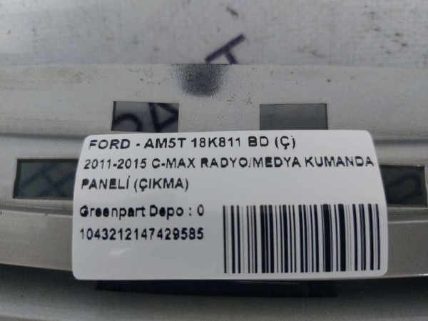 2011-2015 C-MAX RADYO/MEDYA KUMANDA PANELİ (ÇIKMA)