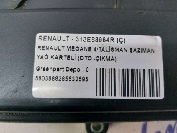 RENAULT MEGANE 4/TALİSMAN ŞAZIMAN YAĞ KARTELİ (OTO.-ÇIKMA)