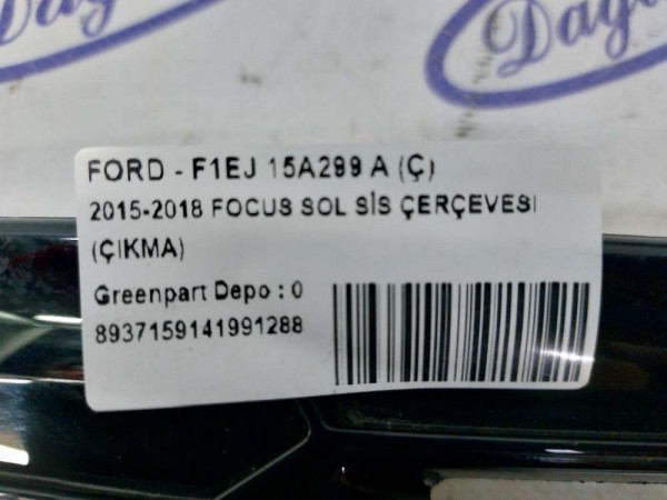 2015-2018 FOCUS SOL SİS ÇERÇEVESİ (ÇIKMA)