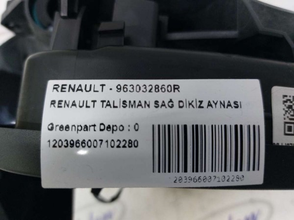 RENAULT TALİSMAN SAĞ DİKİZ AYNASI