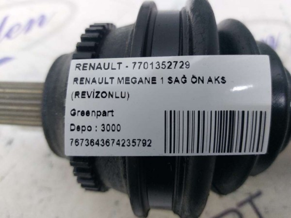 RENAULT MEGANE 1 SAĞ ÖN AKS (REVİZONLU)