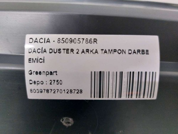 DACİA DUSTER 2 ARKA TAMPON DARBE EMİCİ