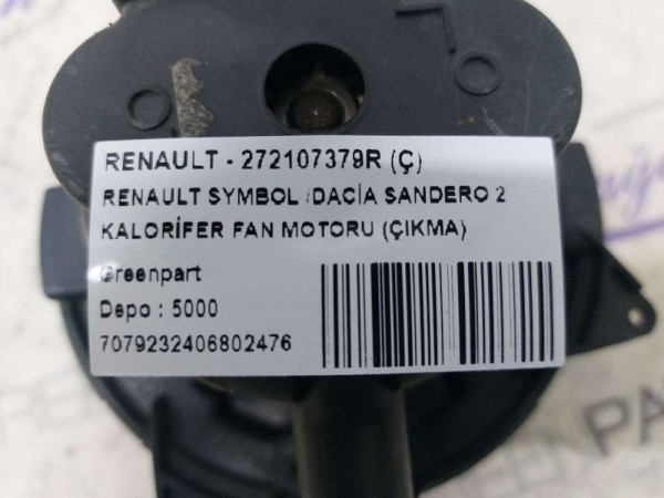 RENAULT SYMBOL /DACİA SANDERO 2 KALORİFER FAN MOTORU (ÇIKMA)