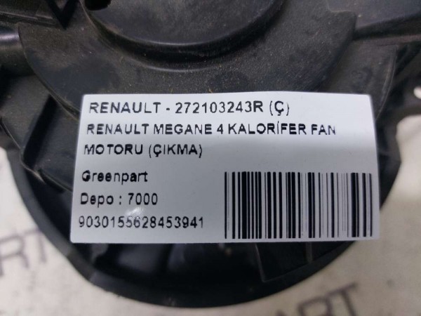 RENAULT MEGANE 4 KALORİFER FAN MOTORU (ÇIKMA)