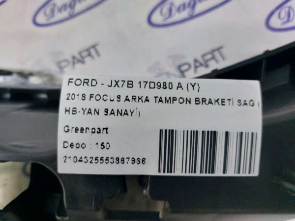 2018 FOCUS ARKA TAMPON BRAKETİ SAĞ ( HB-YAN SANAYİ)