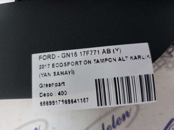 2017 ECOSPORT ÖN TAMPON KORUYUCU KAPAK SAĞ (YAN SANAYİ)