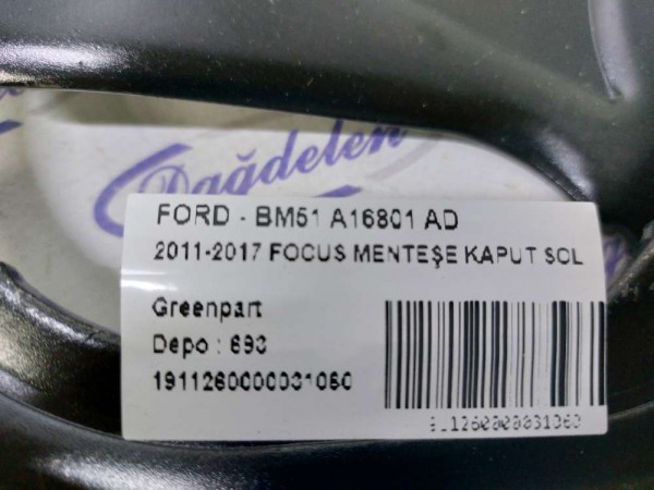 2011-2017 FOCUS MENTEŞE KAPUT SOL