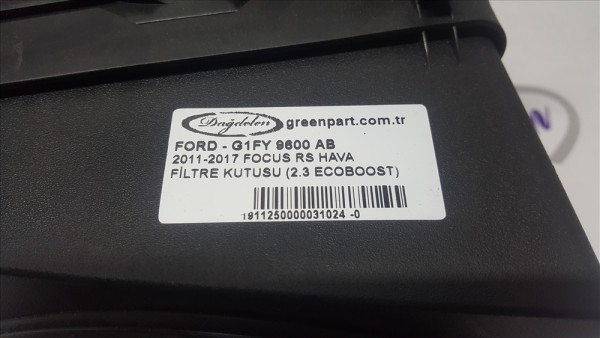 2011-2017 FOCUS RS HAVA FİLTRE KUTUSU (2.3 ECOBOOST)