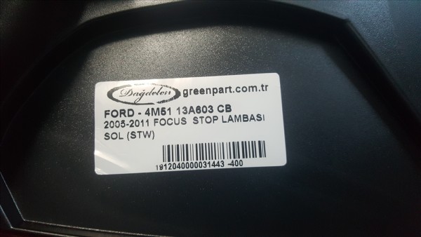 2005-2011 FOCUS  STOP LAMBASI SOL (STW)