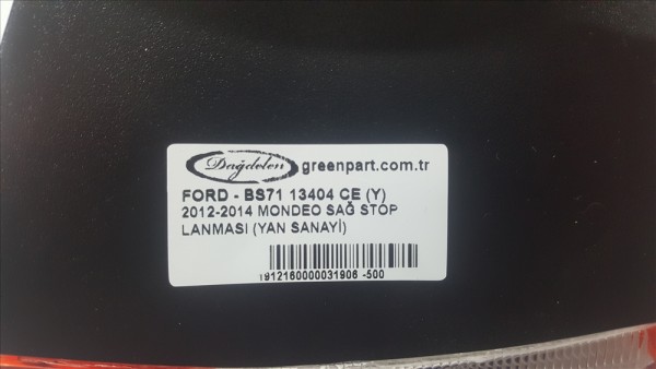 2012-2014 MONDEO SAĞ STOP LAMBASI