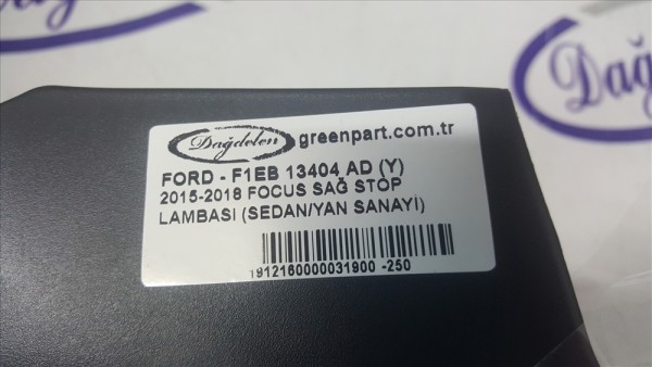 2015-2018 FOCUS SAĞ STOP LAMBASI (SEDAN/YAN SANAYİ)