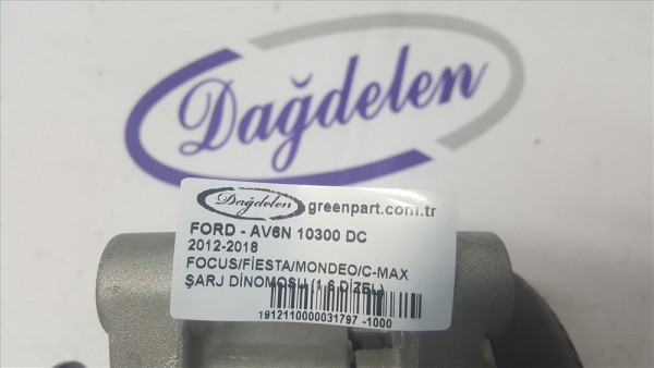 2012-2018 FOCUS/FİESTA/MONDEO/C-MAX ŞARJ DİNOMOSU (1.6 DİZEL)