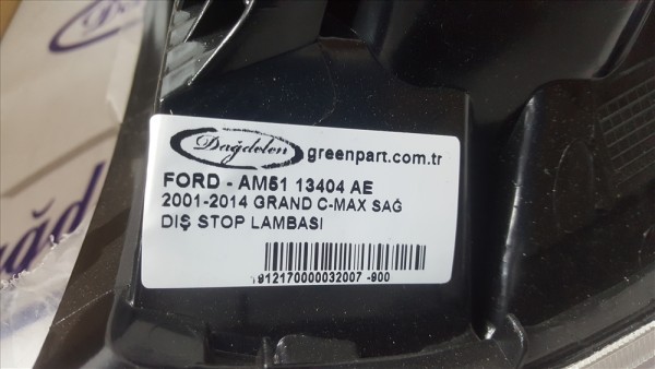 2011-2014 GRAND C-MAX SAĞ DIŞ STOP LAMBASI