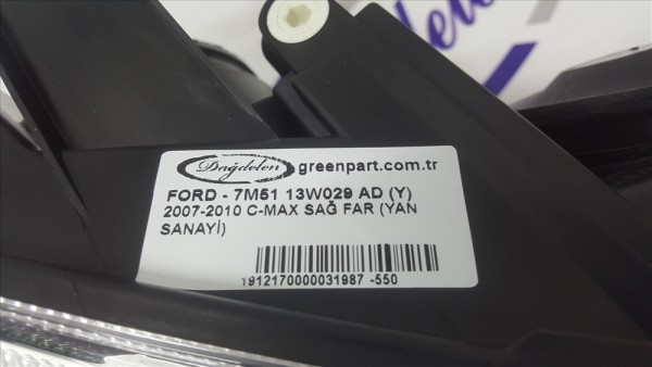 2007-2010 C-MAX SAĞ FAR (DEPO-YAN SANAYİ)