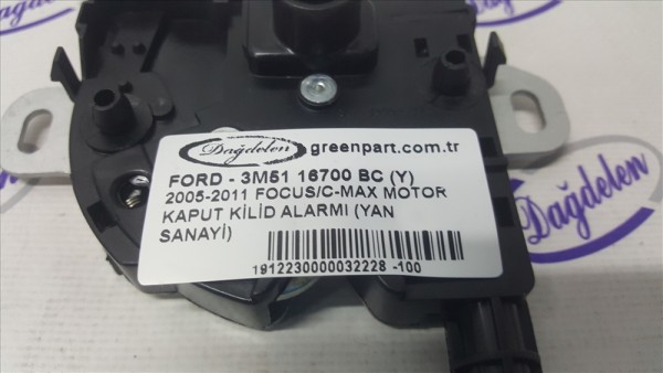 2005-2011 FOCUS/C-MAX MOTOR KAPUT KİLİD ALARMI (YAN SANAYİ)