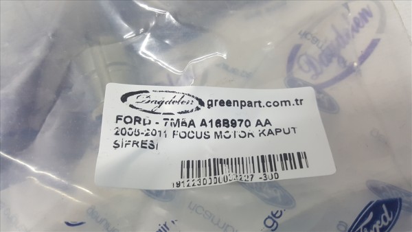 2005-2011 FOCUS MOTOR KAPUT ŞİFRESİ