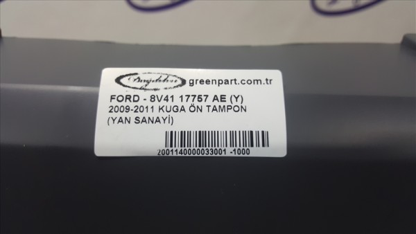 2009-2011 KUGA ÖN TAMPON (YAN SANAYİ)