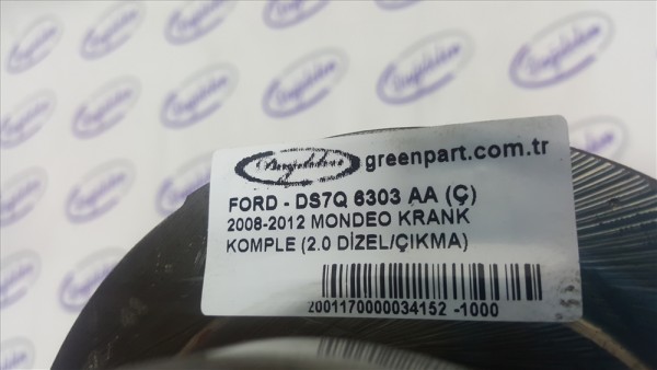 2008-2015 MONDEO KRANK KOMPLE (2.0 DİZEL/ÇIKMA)