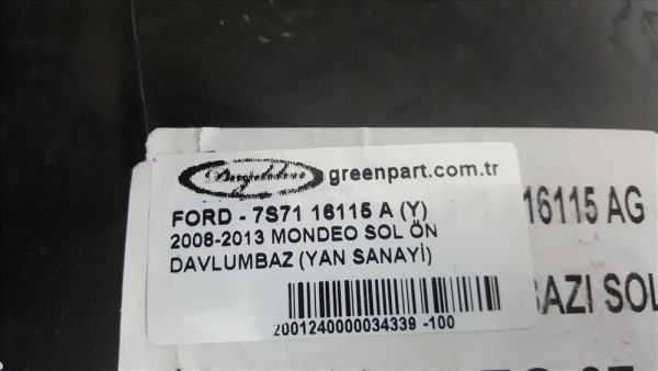 2008-2013 MONDEO SOL ÖN DAVLUMBAZ (YAN SANAYİ)