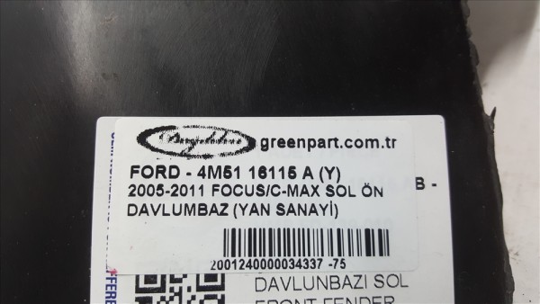 2005-2011 FOCUS/C-MAX SOL ÖN DAVLUMBAZ (YAN SANAYİ)